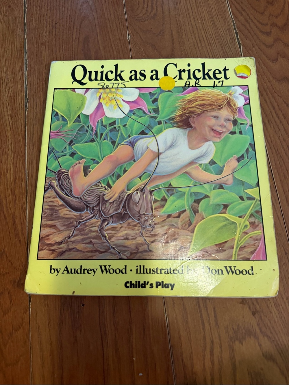 Quick as a Cricket Kids Book - Yellow